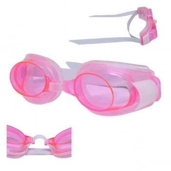 Kit Piscina 5000 Litros + Lana gua Animais Sortido + culos Natao Infantil Rosa + Capa e Forro