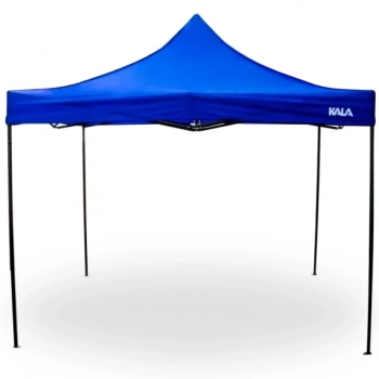 Tenda Gazebo Praia 3x3 M Kala Sanfonada Articulada Pagoda Azul / Barraca Praia Camping e Pesca Dobrvel