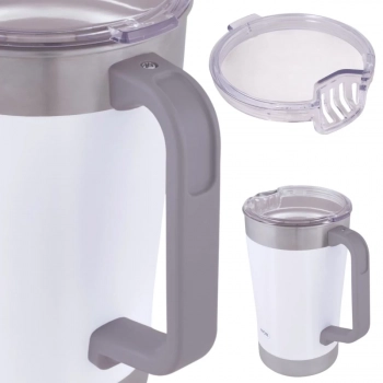 Jarra Termica 1,9l Ao Inox com Tampa Branca Jug Mor Parede Dupla Copo Termico Gigante Caneca Cerveja Caf