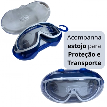 Kit Colete Infantil 2 a 8 Anos + culos de Natao com Bandana Proteo Uv/ Antiembaante Azul