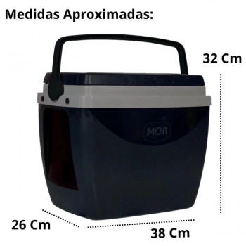 Kit Guarda Sol 2 M Bagum + Caixa Termica 18 L + Cadeira de Praia Retro para Praia / Camping