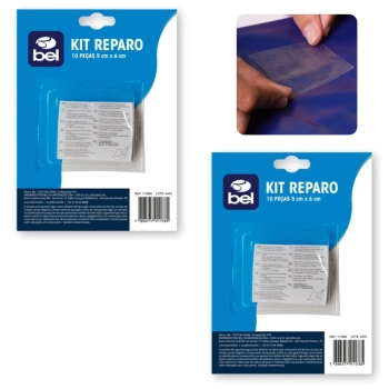 2 Kits para Reparo Remendo para Piscina e Inflveis Autocolante Transparente 10 Unidades Bel