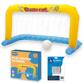 Kit Futebol Inflvel para Piscina Play Center Mor + Kit Reparo de Inflveis