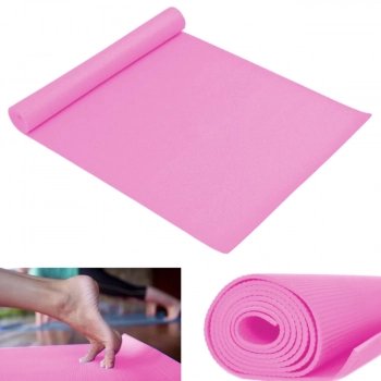 Kit Bloco de Apoio para Yoga em Eva Rosa Liveup + Colchonete Tapete para Yoga Ginstica Eva Rosa