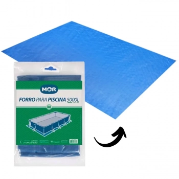 Kit Capa + Forro para Piscina Retangular 5000 Litros Premium Mor