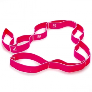 Elasticband Faixa Elstica Multinvel Leve - Liveup Tecido Rosa 8 Reparties Treino Exerccios