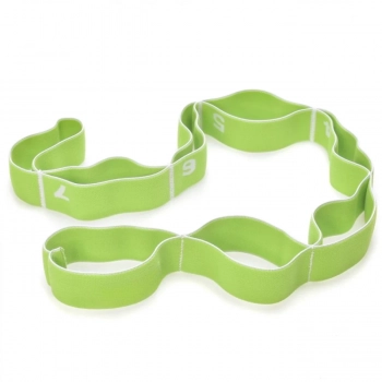 Elasticband Faixa Elstica Multinvel Mdio - Liveup Tecido Verde 8 Reparties Treino Exerccios