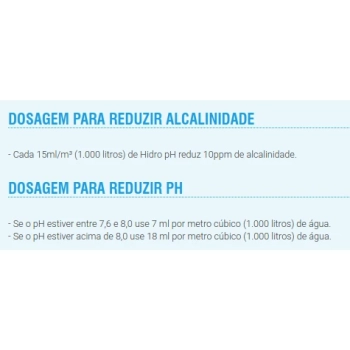 Ph- Redutor de Ph e Alcalinidade Hidroall Extra Forte 1 L