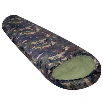 Kit Saco de Dormir Milik 5c a 15c + Cantil 1.8 Lt Verde Militar