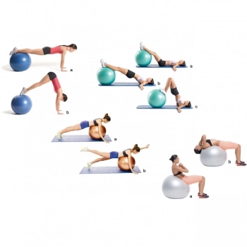 Bola de Pilates 65cm ROSA para Yoga Fitness e Ginástica Suporta até 300kg  Ideal para Abdominal e Fisioterapia com Bomba Fortalecimento, Tonificação e  Flexibilidade Antiestouro