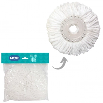 Kit 4 Unidades de Refil para Esfrego Mop Limpeza Prtica Mor