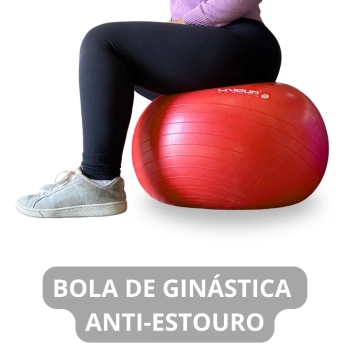 Bola Suia Premium Anti Estouro 45cm Vermelha + Mini Bomba