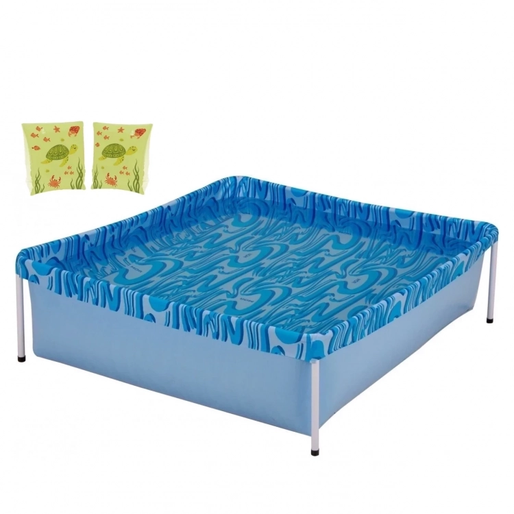 Mandiali E Shop Kit Piscina Infantil De Arma O Litros Par De Boias De Bra O Verde